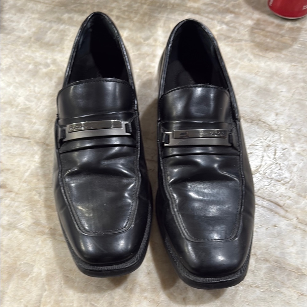 Men's Calvin Klein Black Leather Loafers
